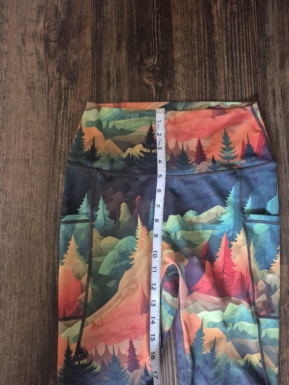 Constantly Varied Gear Mountain Forest Orange Green Bra Leggings Set Medium XL - Picture 5 of 6